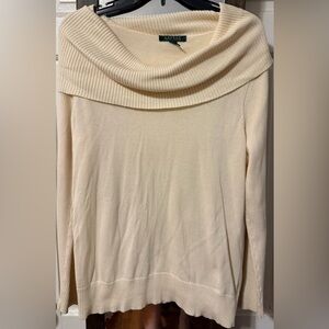 Ralph Lauren Cream Turtleneck Sweater